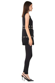 Multi Grommet Fringe Vest