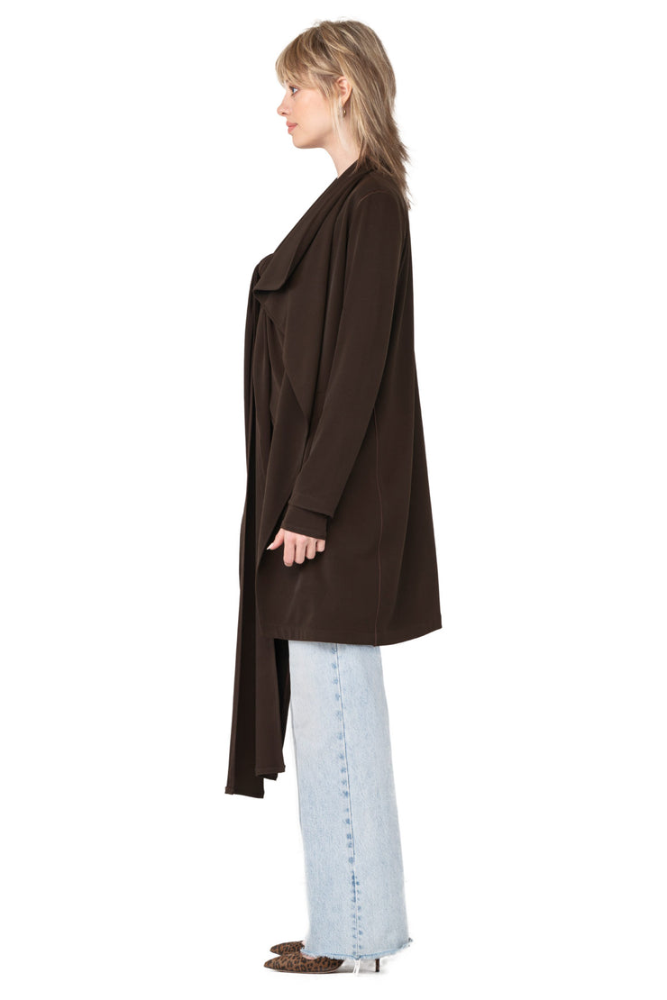 Wrap Collar Coat