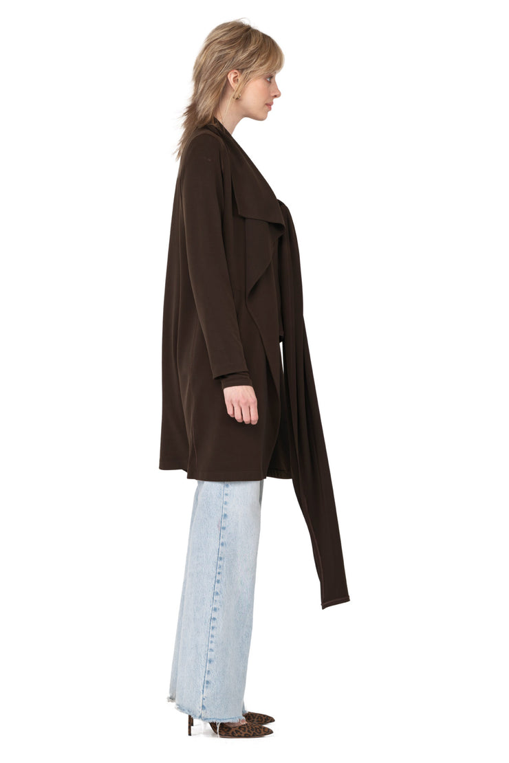 Wrap Collar Coat