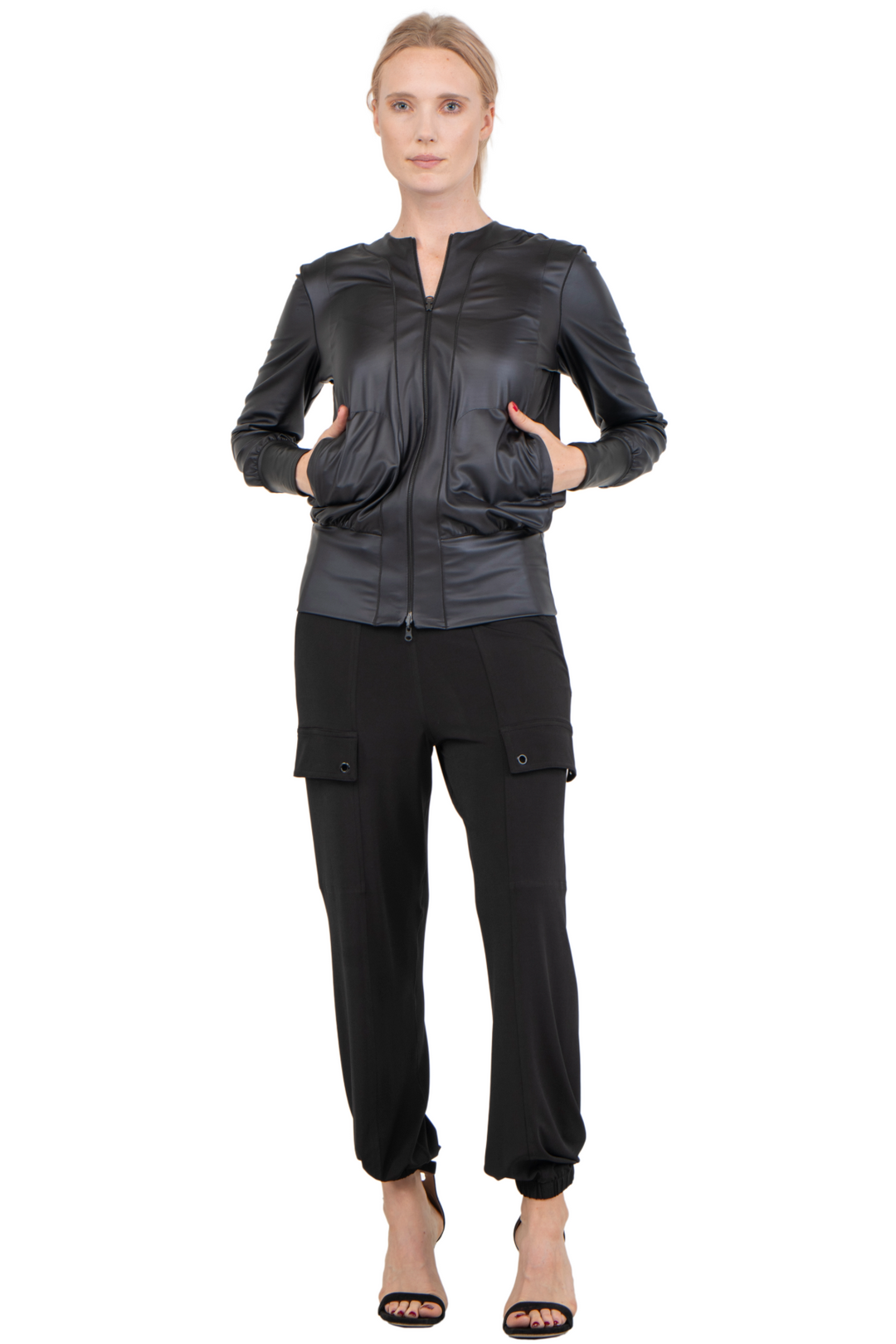 Zipper Short Jacket Lined With Pockets