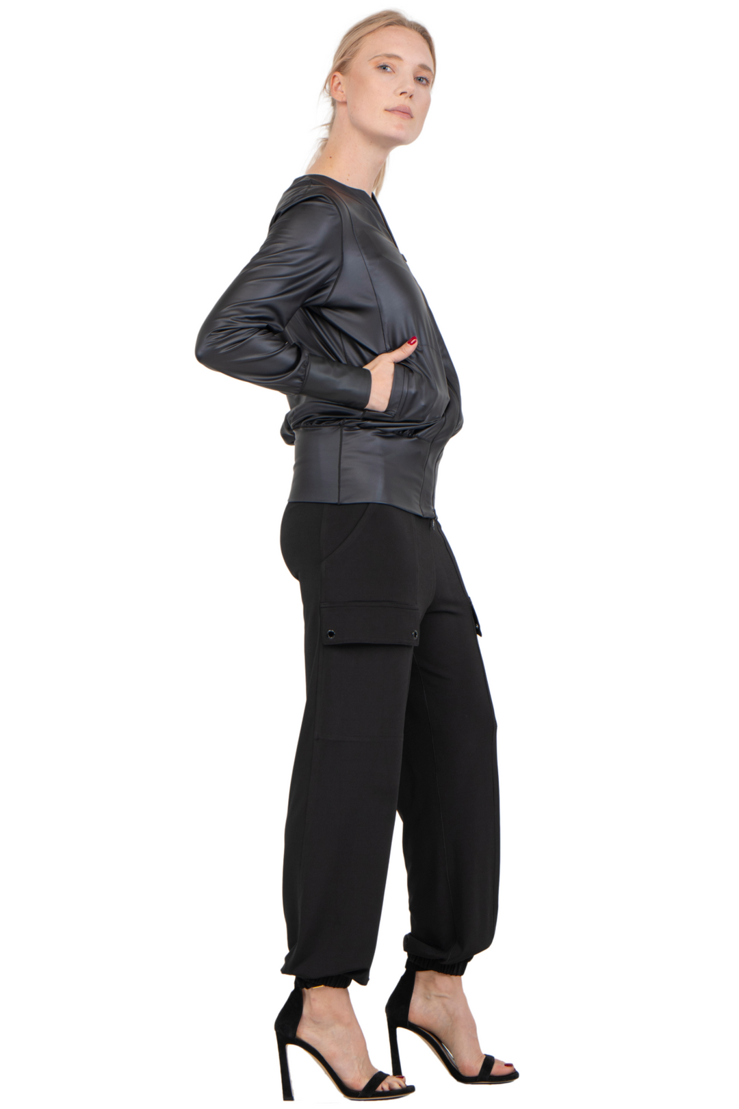 Zipper Short Jacket Lined With Pockets