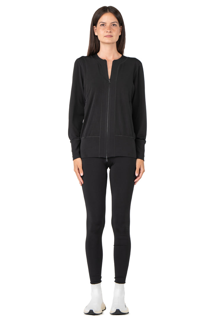 Zipper Short Jacket w/ Pockets