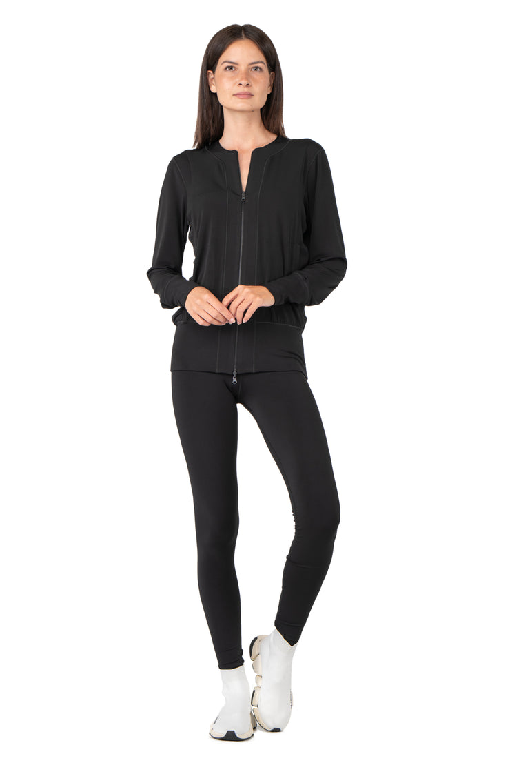 Zipper Short Jacket w/ Pockets