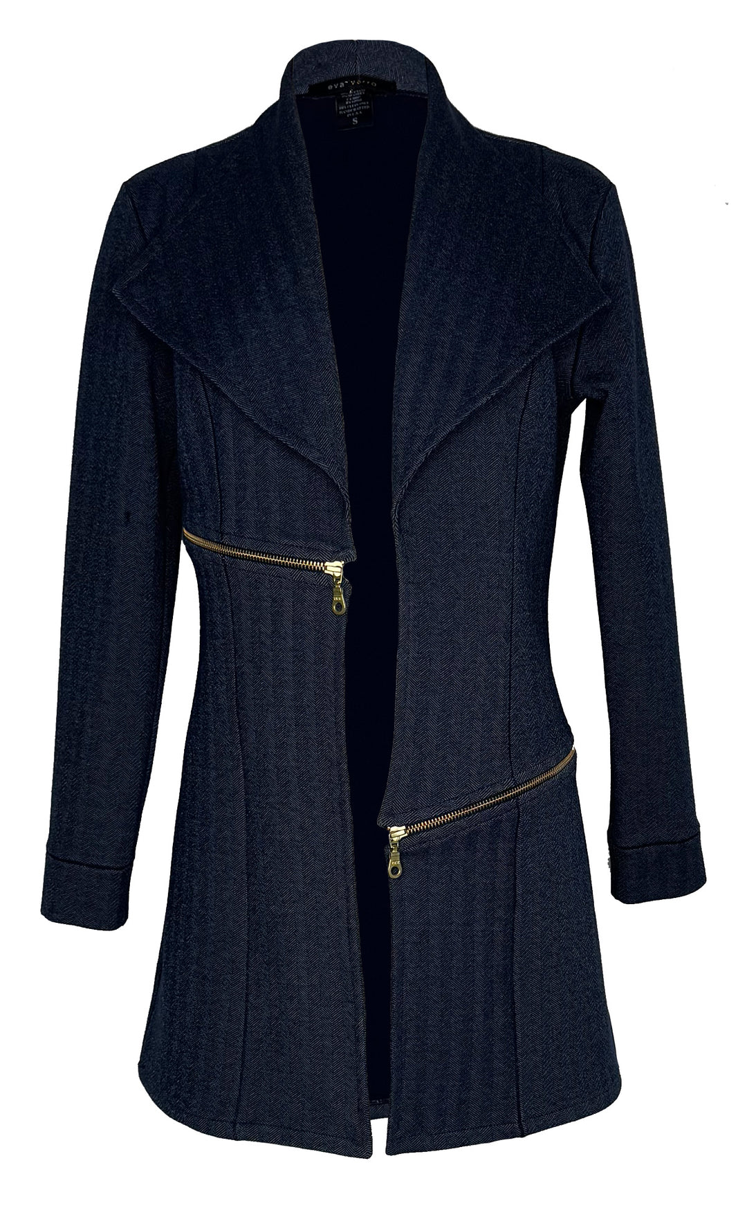 Lined Barcelona Jacket with Gold Zipper