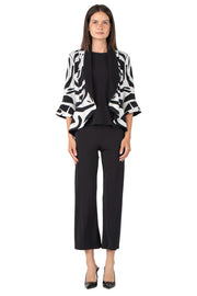 3/4 SLV Peplum Long Back Jacket