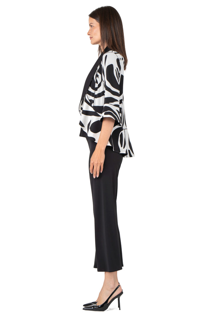 3/4 SLV Peplum Long Back Jacket