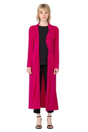 Overlay Yokes LONG Coat w/ Sash
