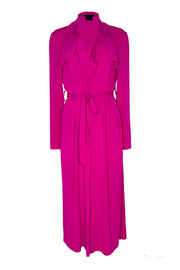 Overlay Yokes LONG Coat w/ Sash