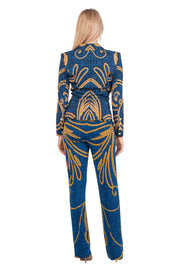 Double Breasted Peaked Lapel Short Jacket