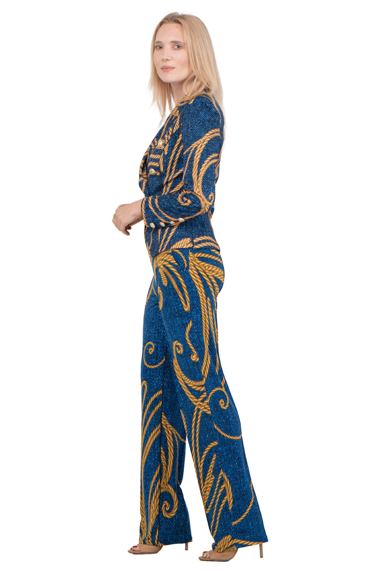 Double Breasted Peaked Lapel Short Jacket