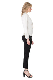 Double Breasted Peaked Lapel Short Jacket