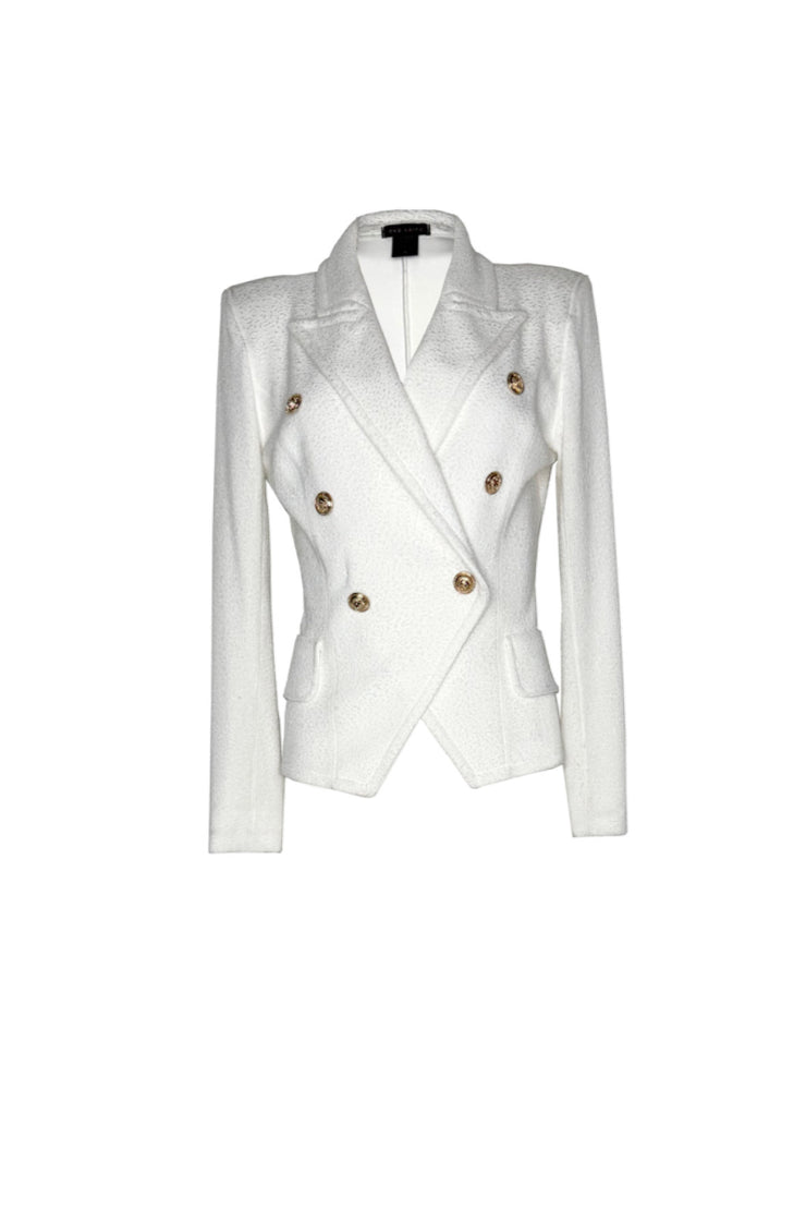 Double Breasted Peaked Lapel Short Jacket