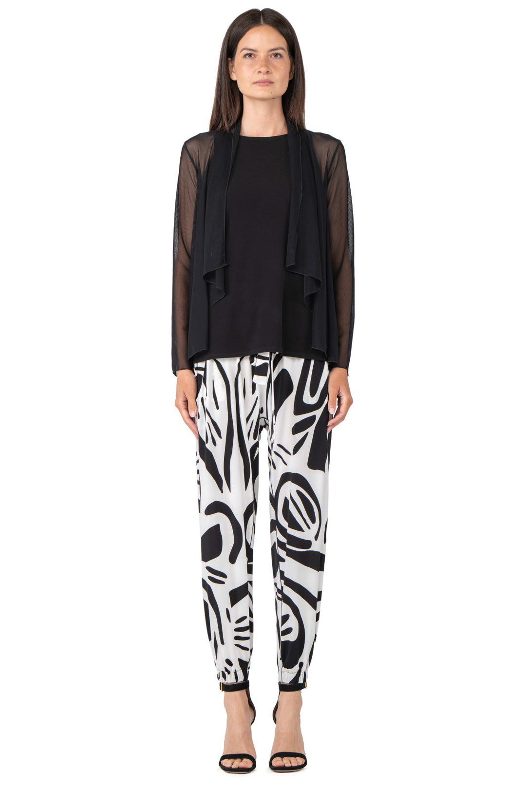 Draped Short Swing Jacket