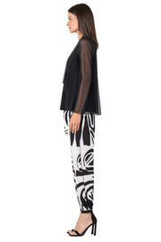 Draped Short Swing Jacket