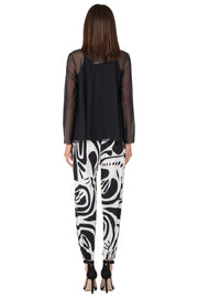 Draped Short Swing Jacket