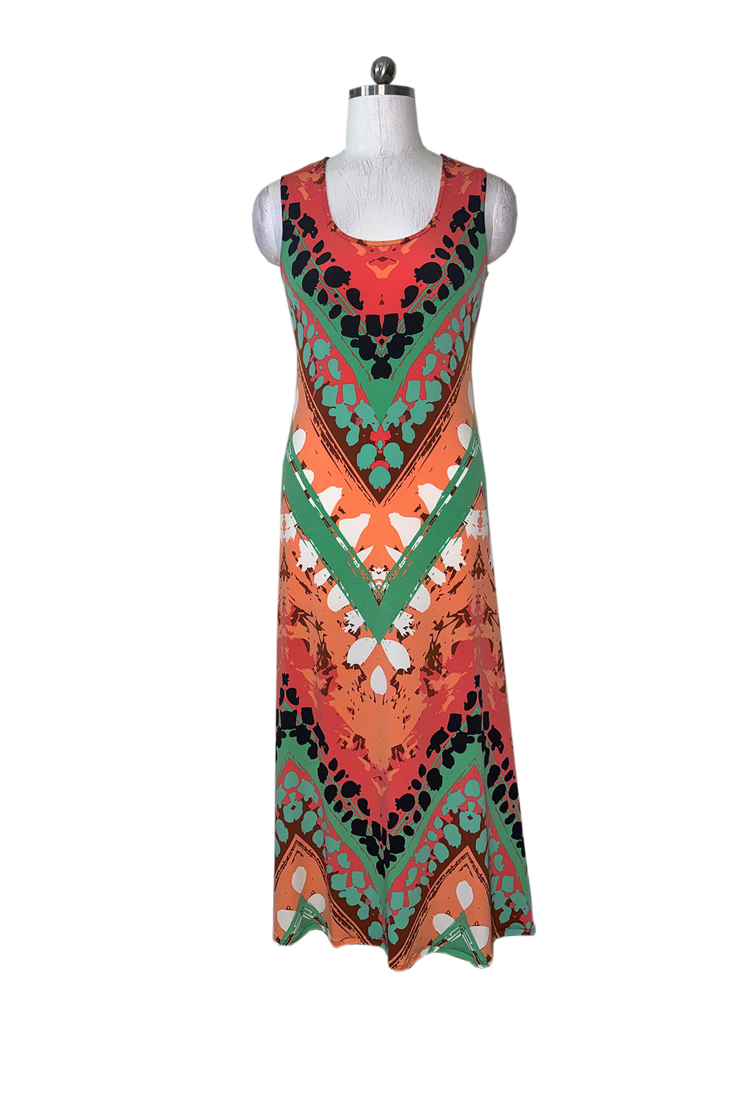 Sample Sale - Sleeveless single layer long dress