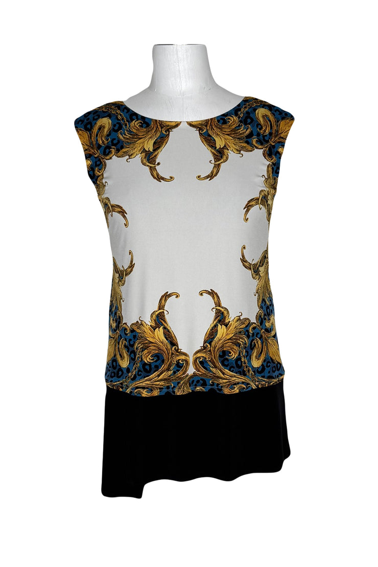 boatneck cap shoulder layered tunic
