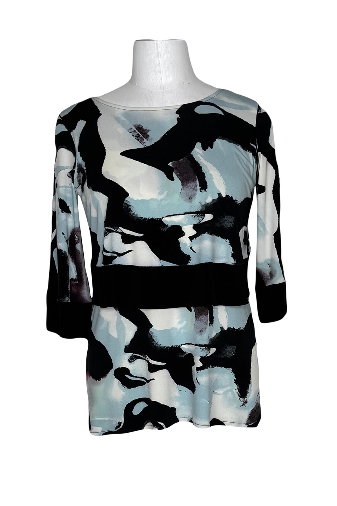 3/4 Sleeve Layered Banded Tunic