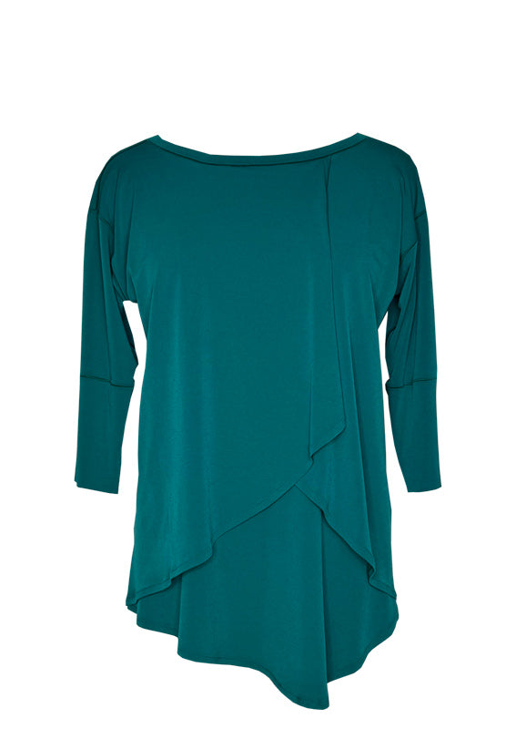 Side drape overlay tunic