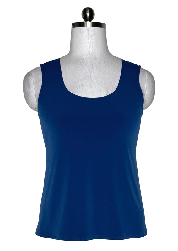 Sleeveless layered front tunic
