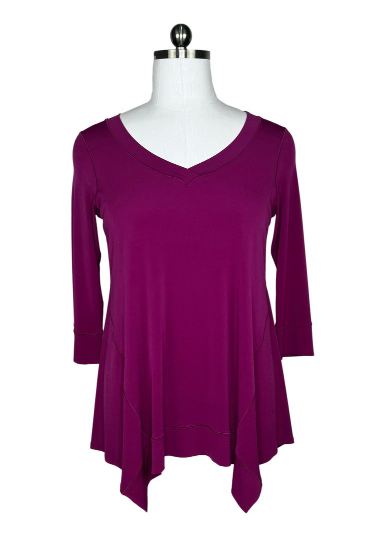 V neck arc tunic