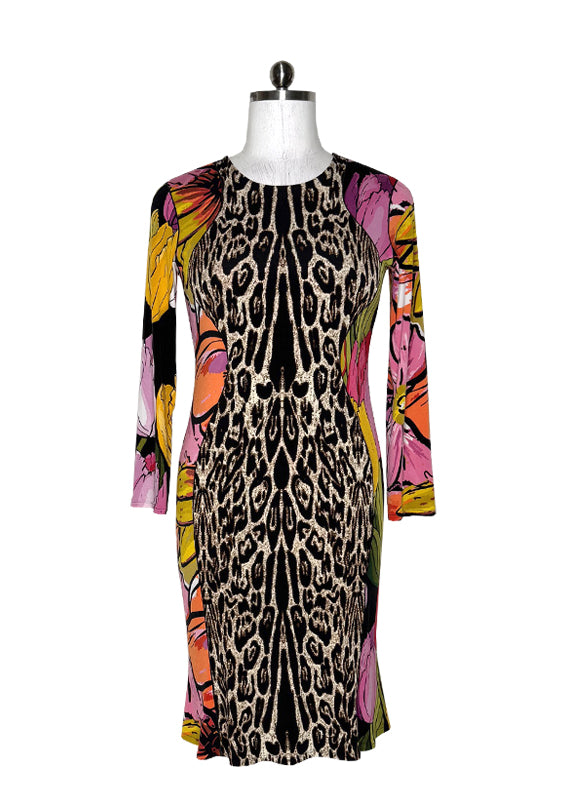 Long sleeve slimming lined dress