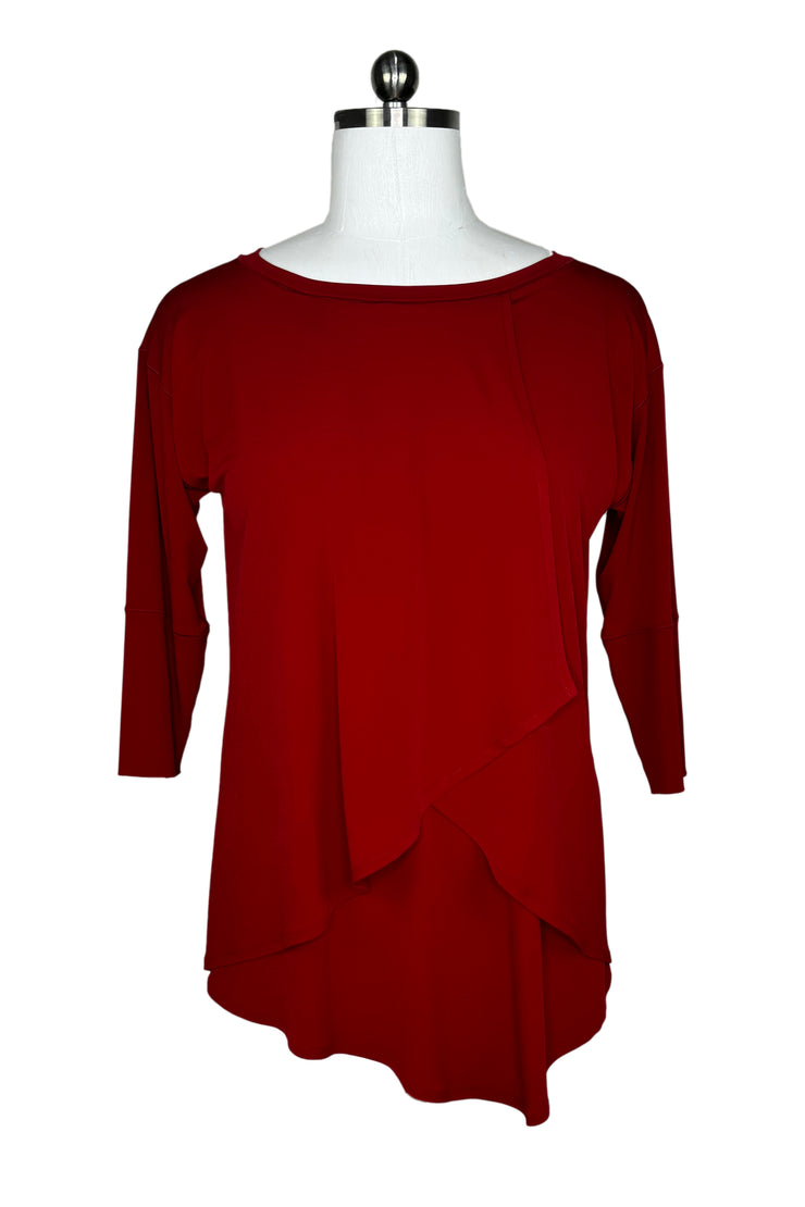 side drape overlay tunic