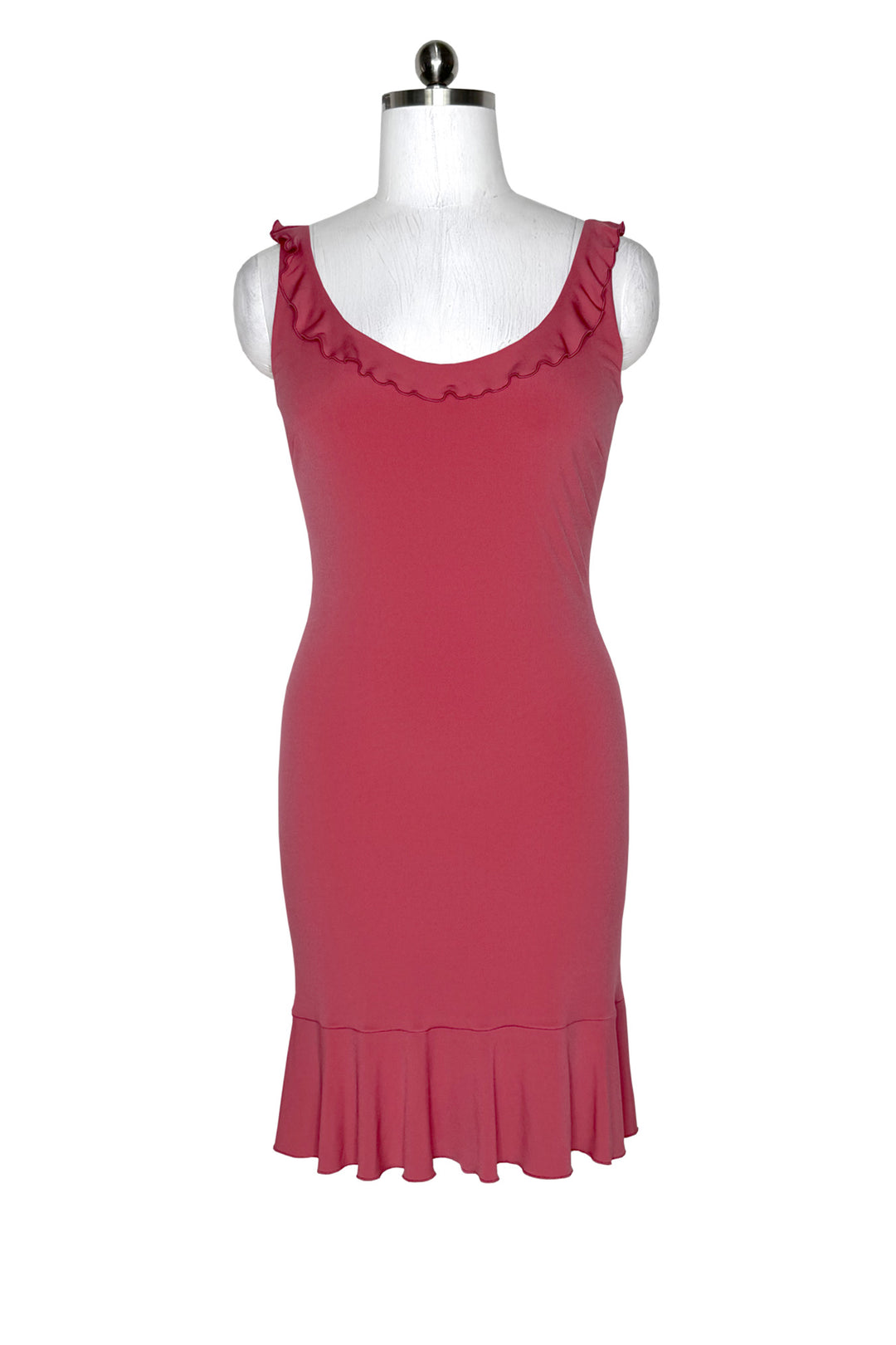 Sleeveless bottom ruffle layered dress