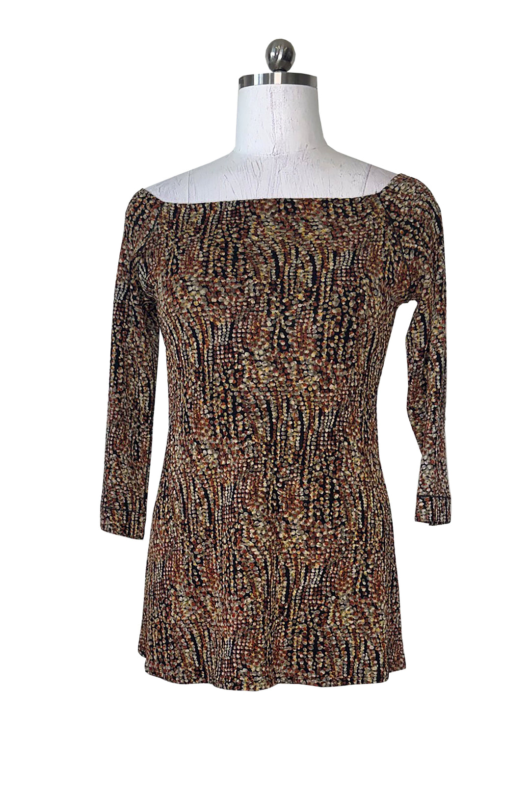 Sample Sale - 3/4 sleeve off shoulder unlined tunic