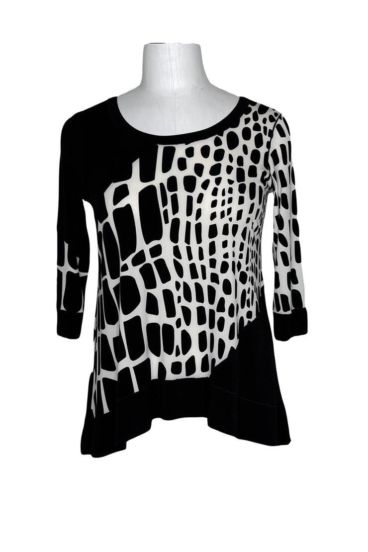 Diagonal Insert single layer tunic