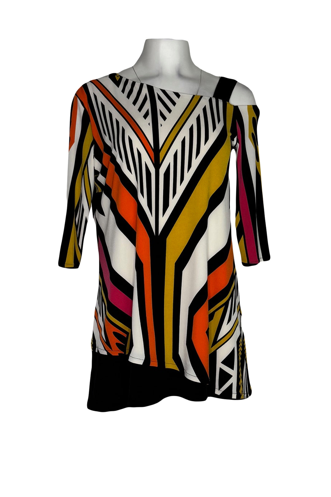 One shoulder double layer tunic