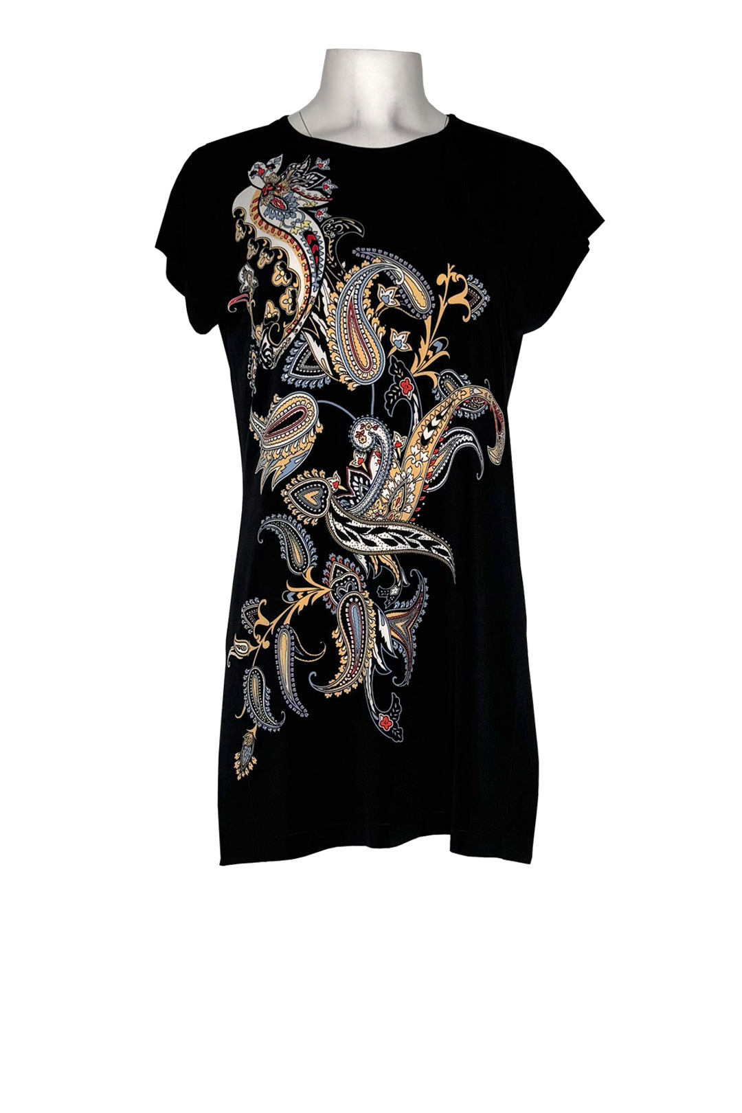 Drop shoulder side slit single layer tunic