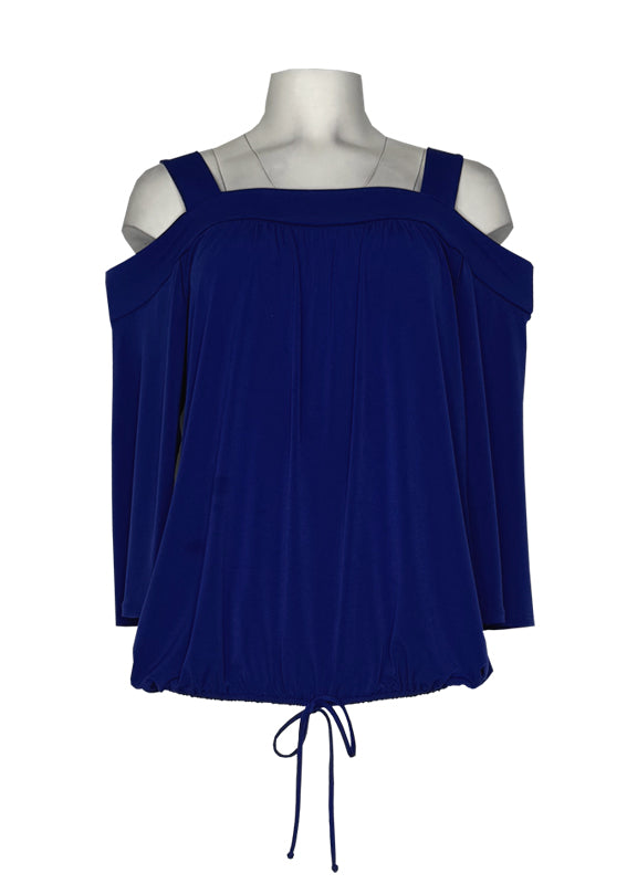 3/4 sleeve off shoulder strap tunic