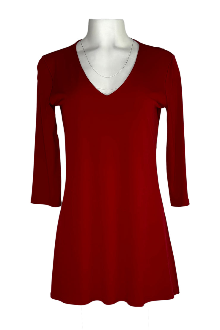 V neck 3/4 sleeve tunic