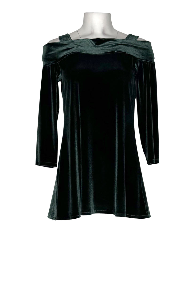 Off shoulder strap 3/4 slv single layer top – EvaVarro
