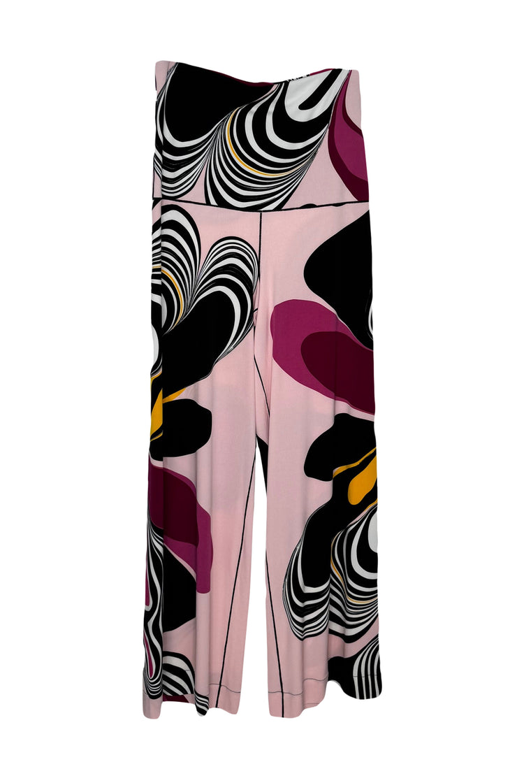 High waist wide leg single layer pant