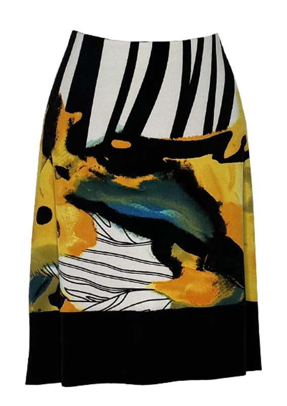 Side slit lined skirt