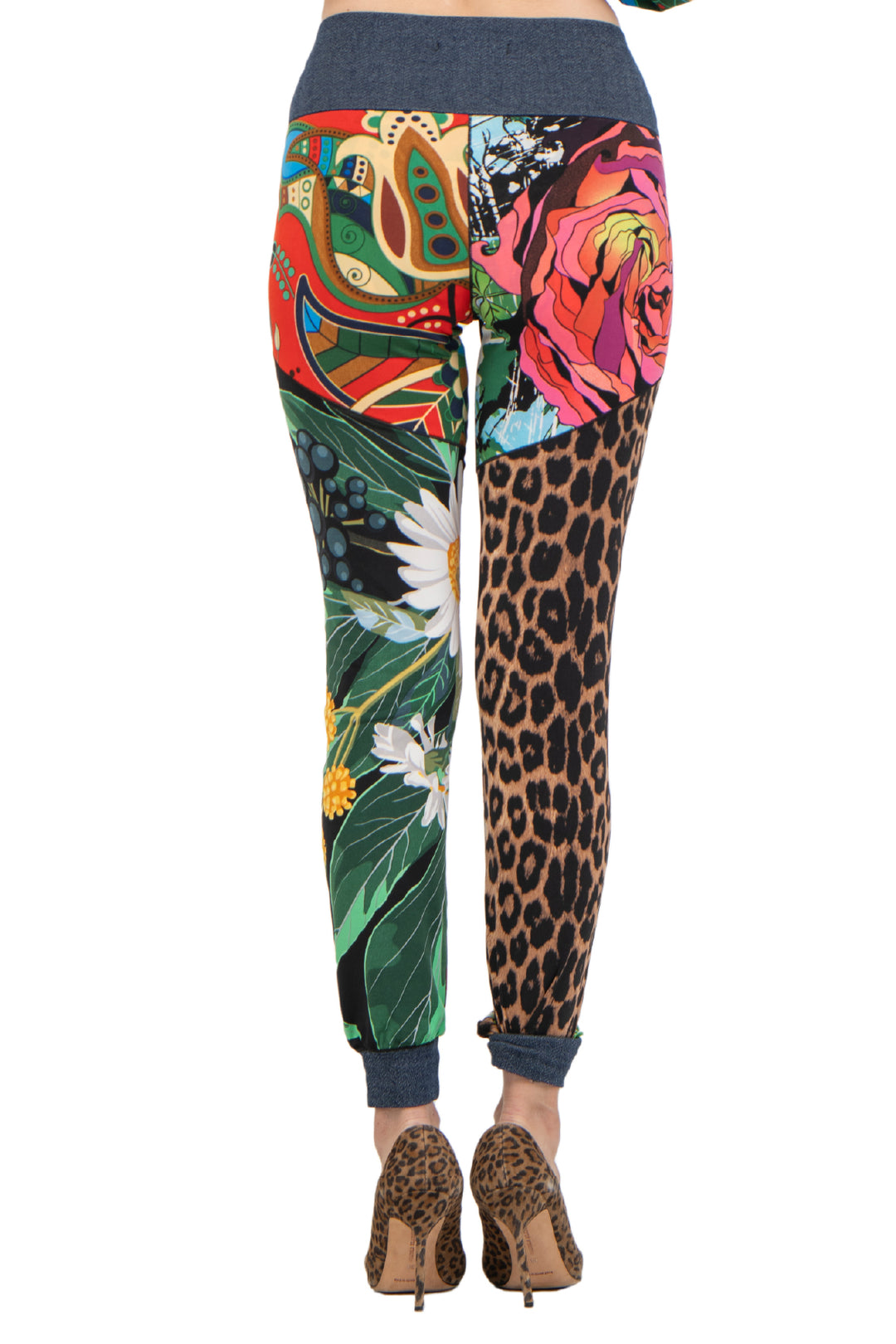 Color Block Cuff Pants