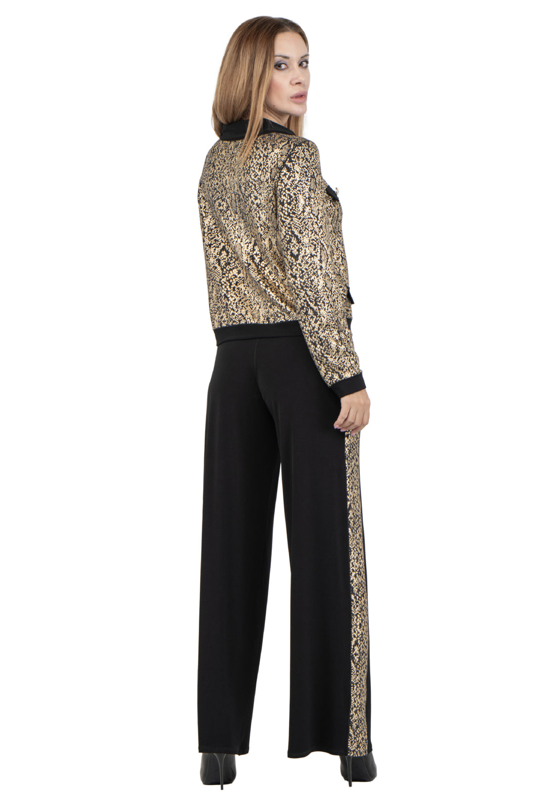 Side Stripe Palazzo Pant