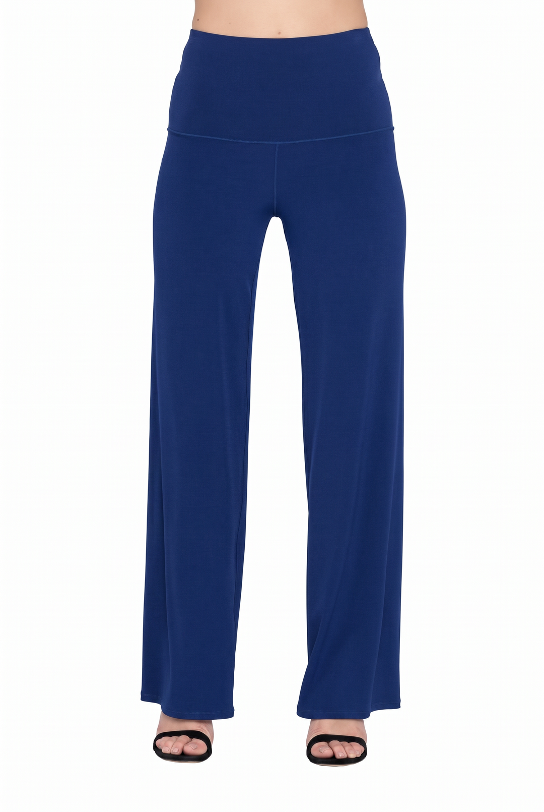 High Elastic Waist Straight Pants