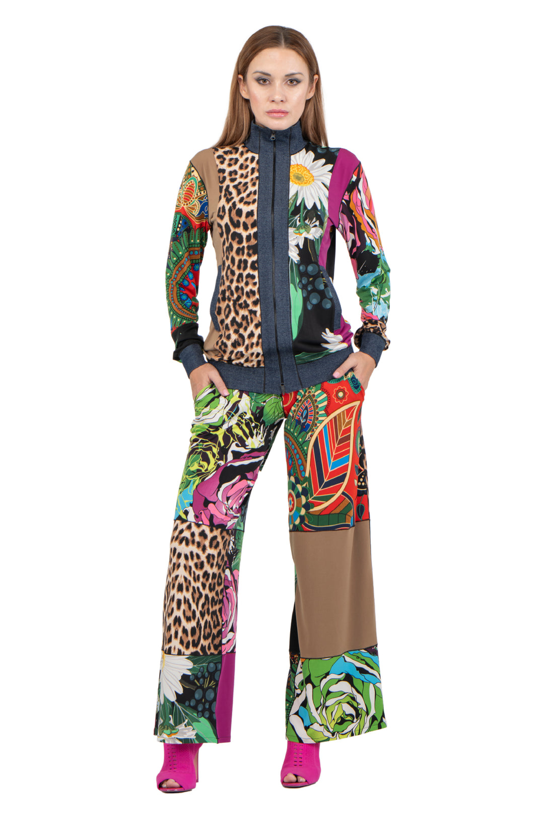 Side Seam Pocket Palazzo Pants
