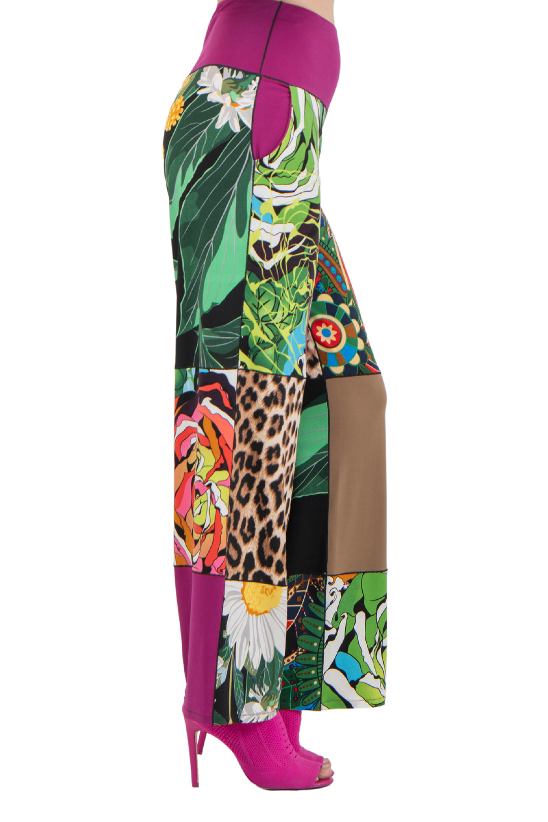 Side Seam Pocket Palazzo Pants