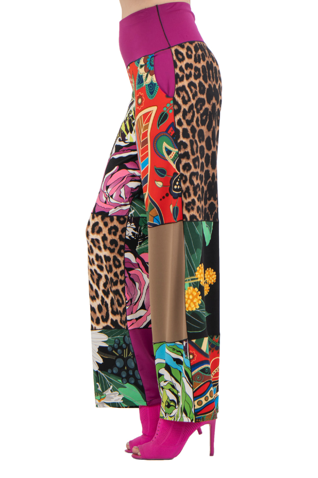 Side Seam Pocket Palazzo Pants