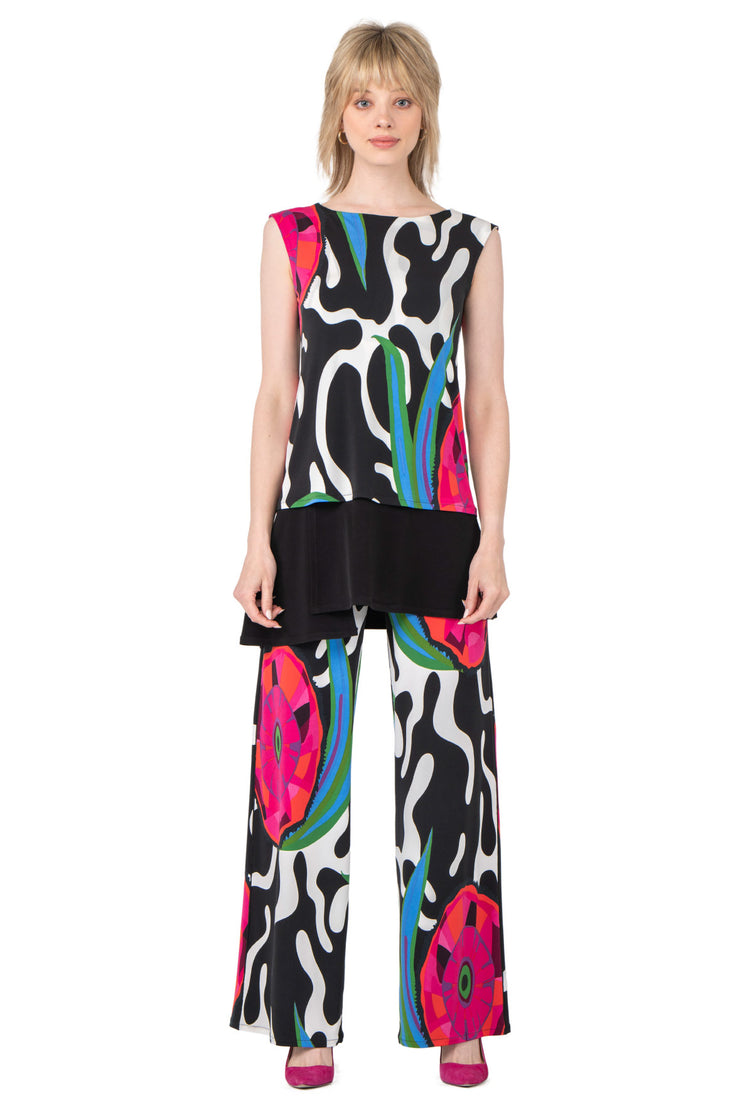 Side Seam Pocket Palazzo Pants