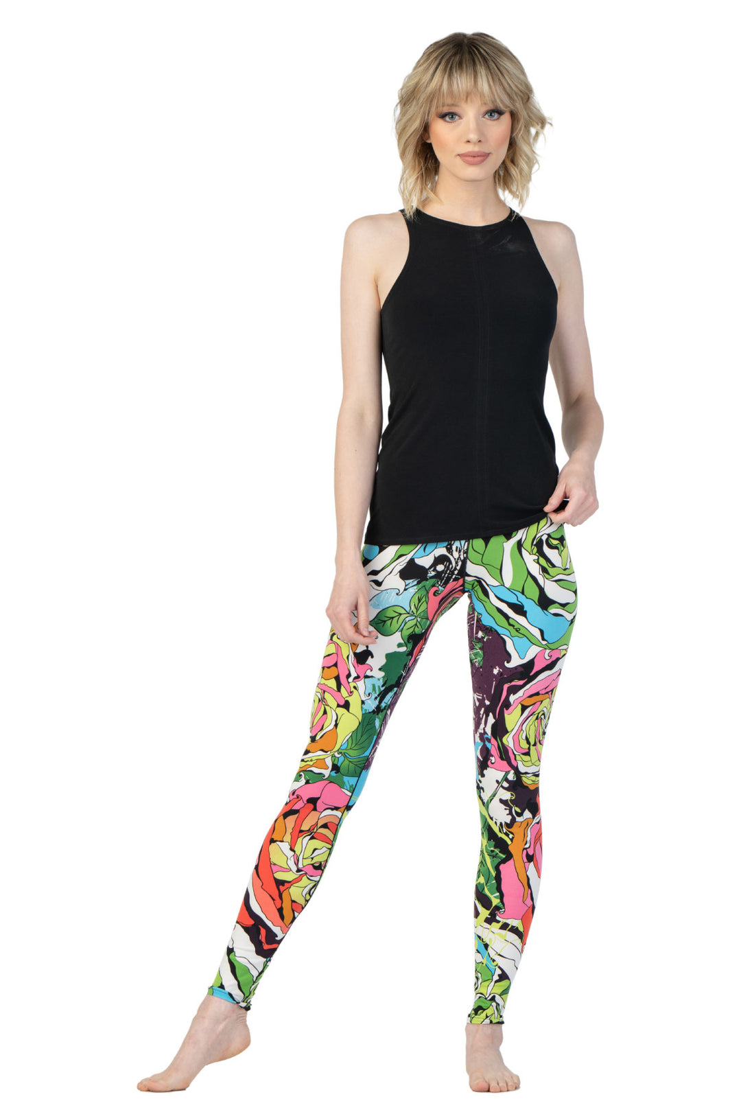 High Waist Single Layered Leggings, Yoga Pants