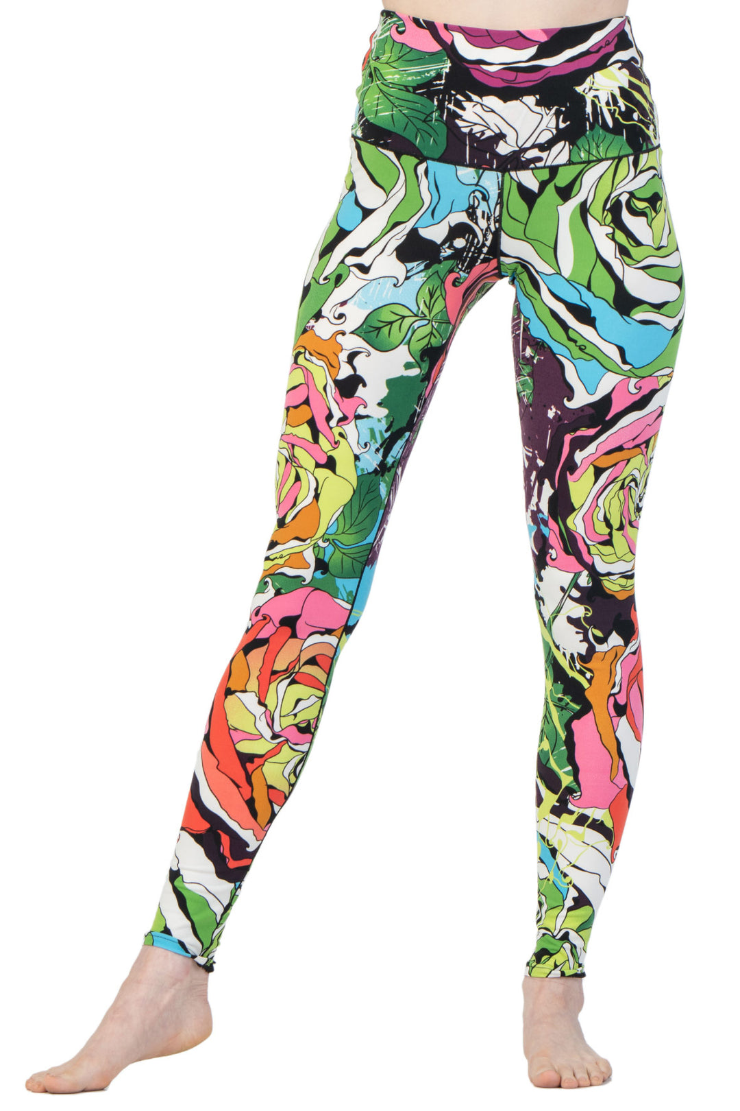 High Waist Single Layered Leggings, Yoga Pants