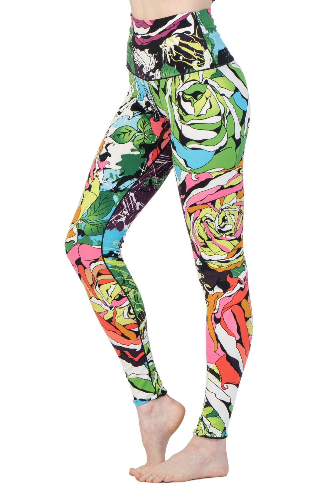 High Waist Single Layered Leggings, Yoga Pants