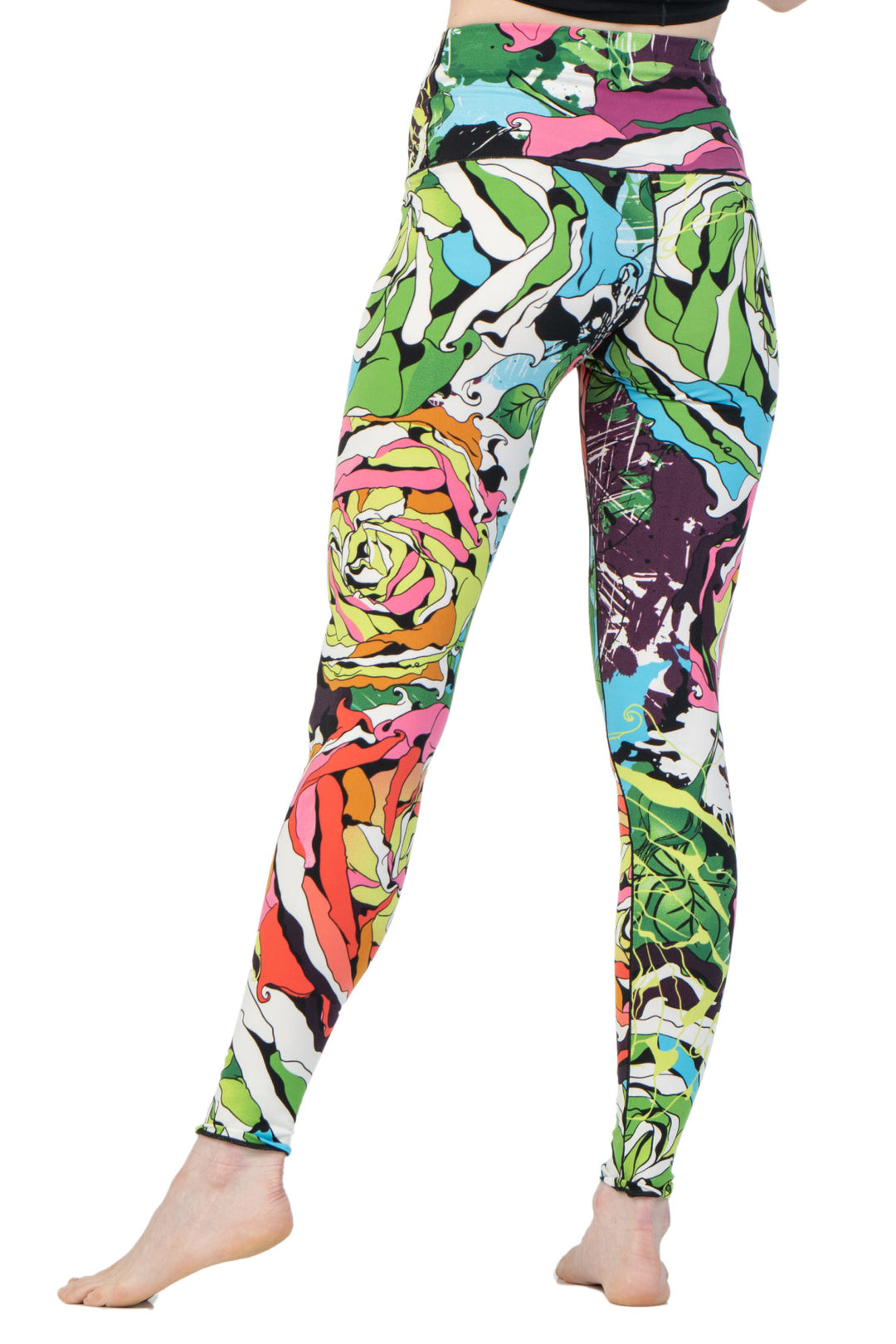 High Waist Single Layered Leggings, Yoga Pants