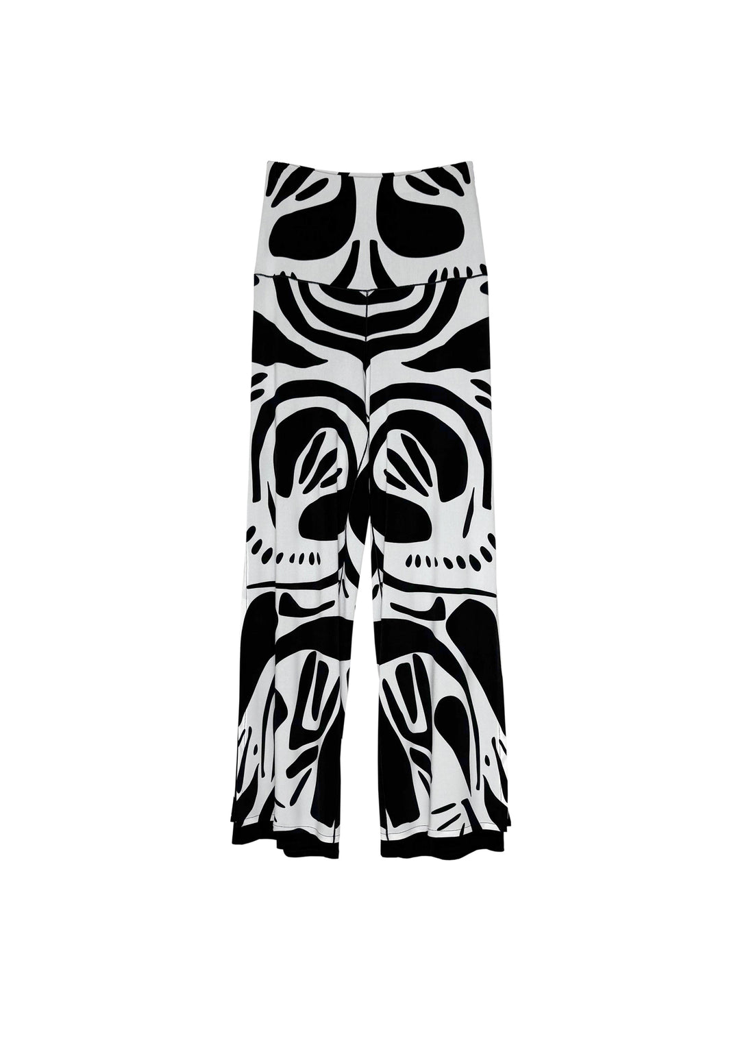 High Waist Layered Long Pants