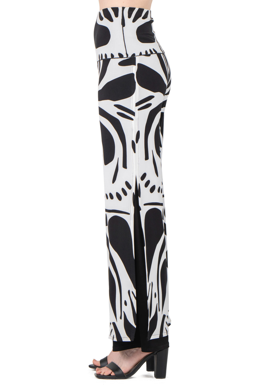 High Waist Layered Long Pants